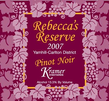 2007 Pinot Noir Rebecca's Reserve